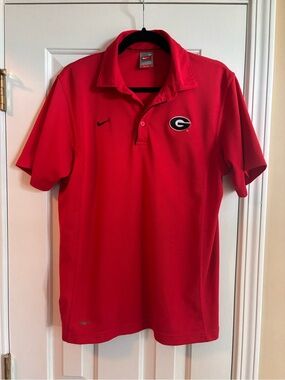 Nike University of Georgia Bulldogs Fit Dry Golf Shirt Men’s Medium